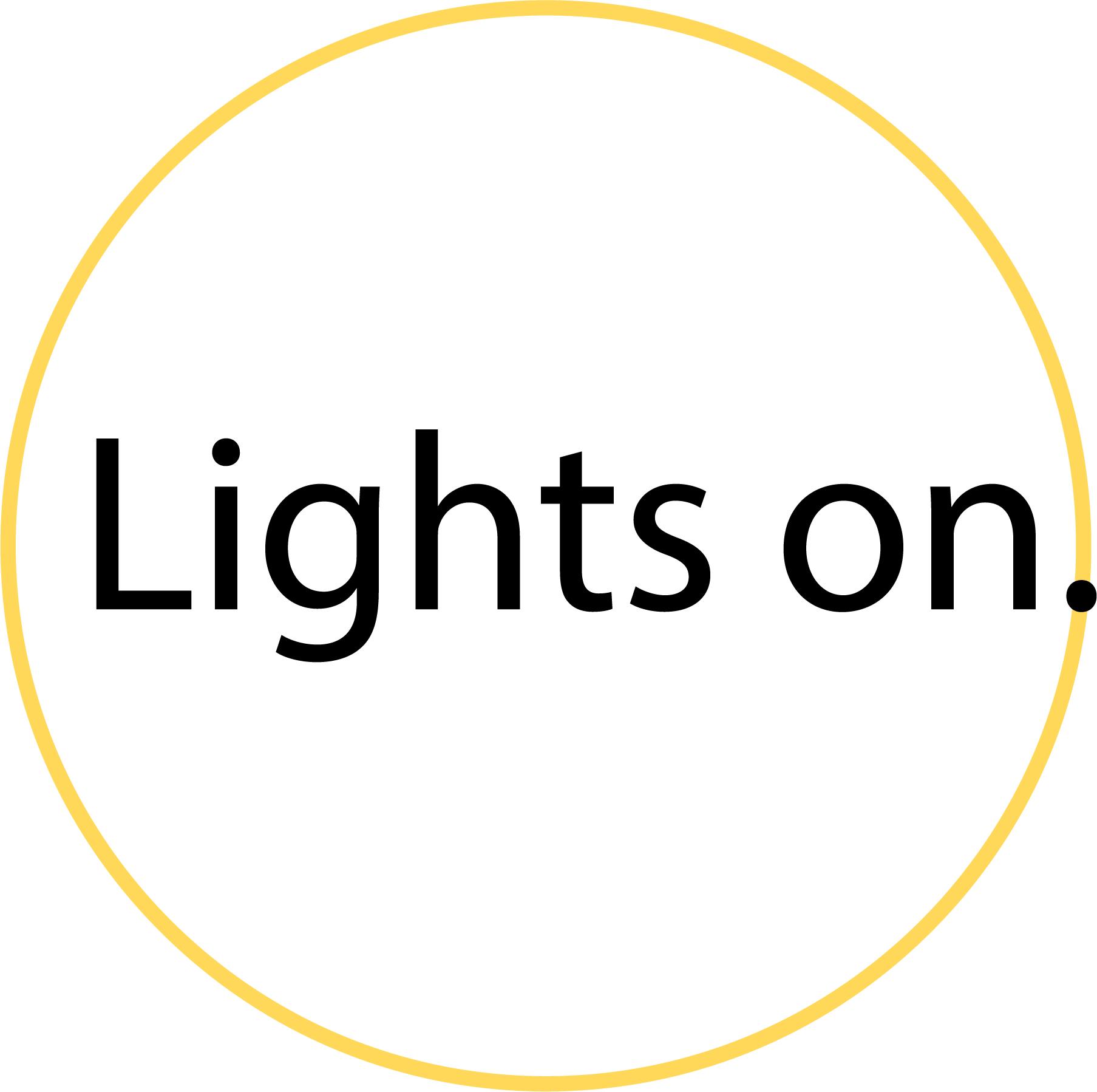 Lights on. Logo